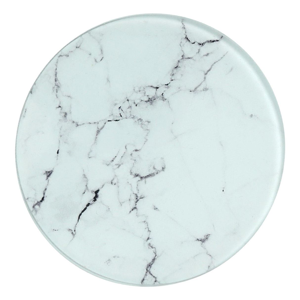 Rinkit Round Glass Chopping Board Marble - 30cm