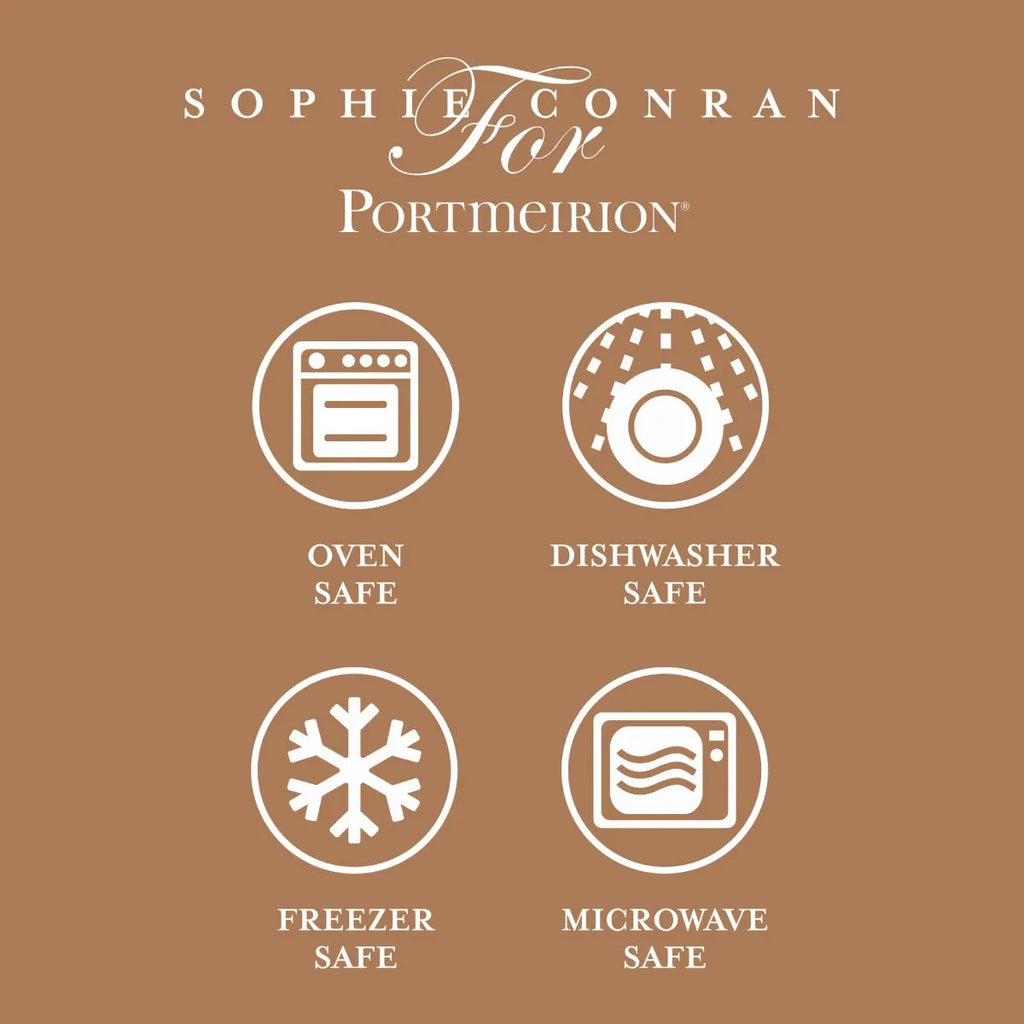 Portmeirion Sophie Conran Porcelain Dinner Plates, Set of 4, White