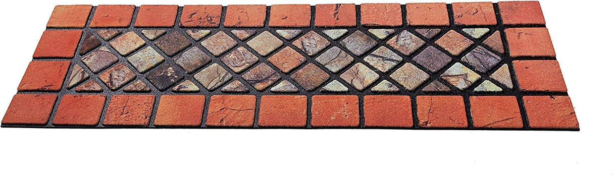 Nicoman Eco-Friendly Rubber Step Mat - Red Border