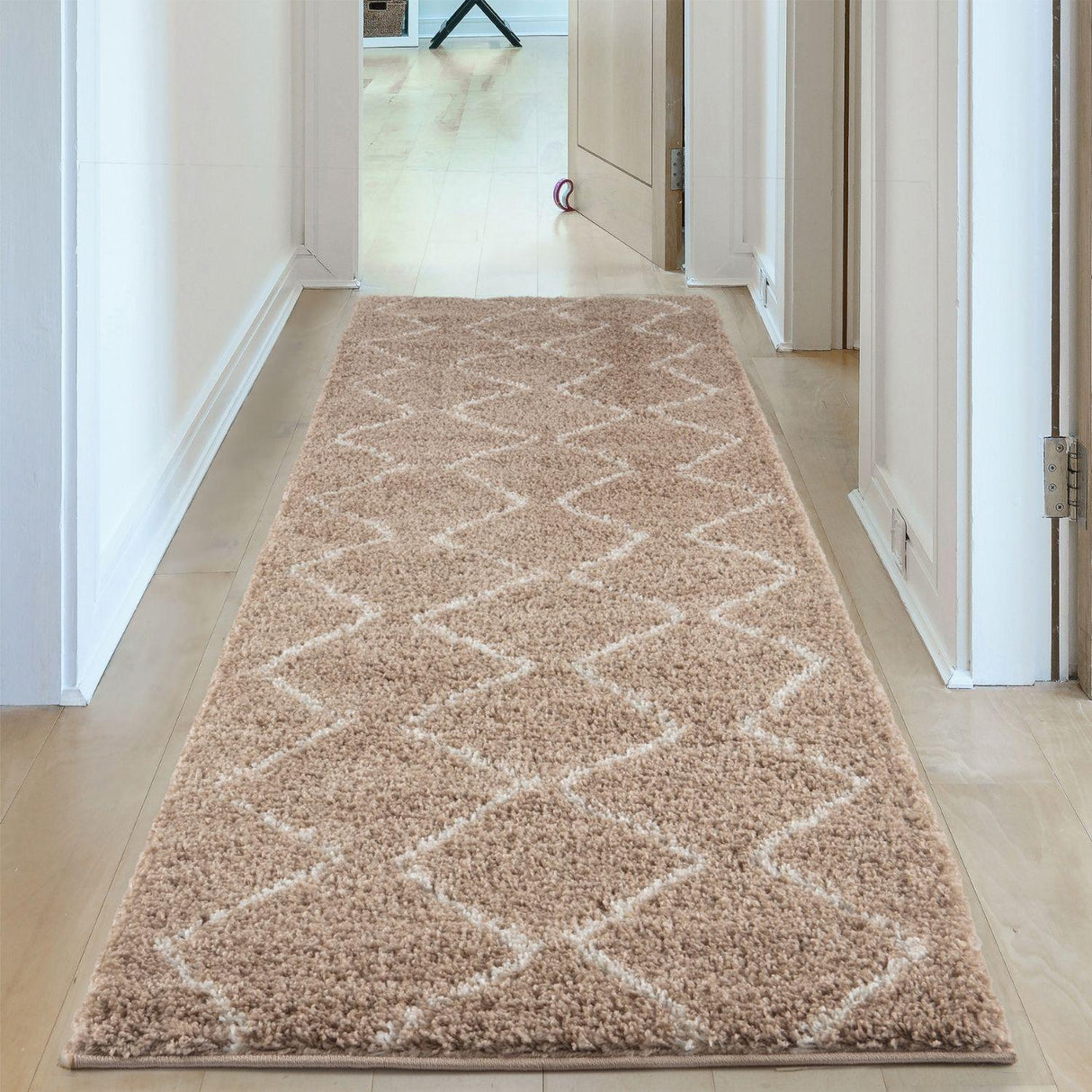 Moroccan Beige Shaggy Rug | 820