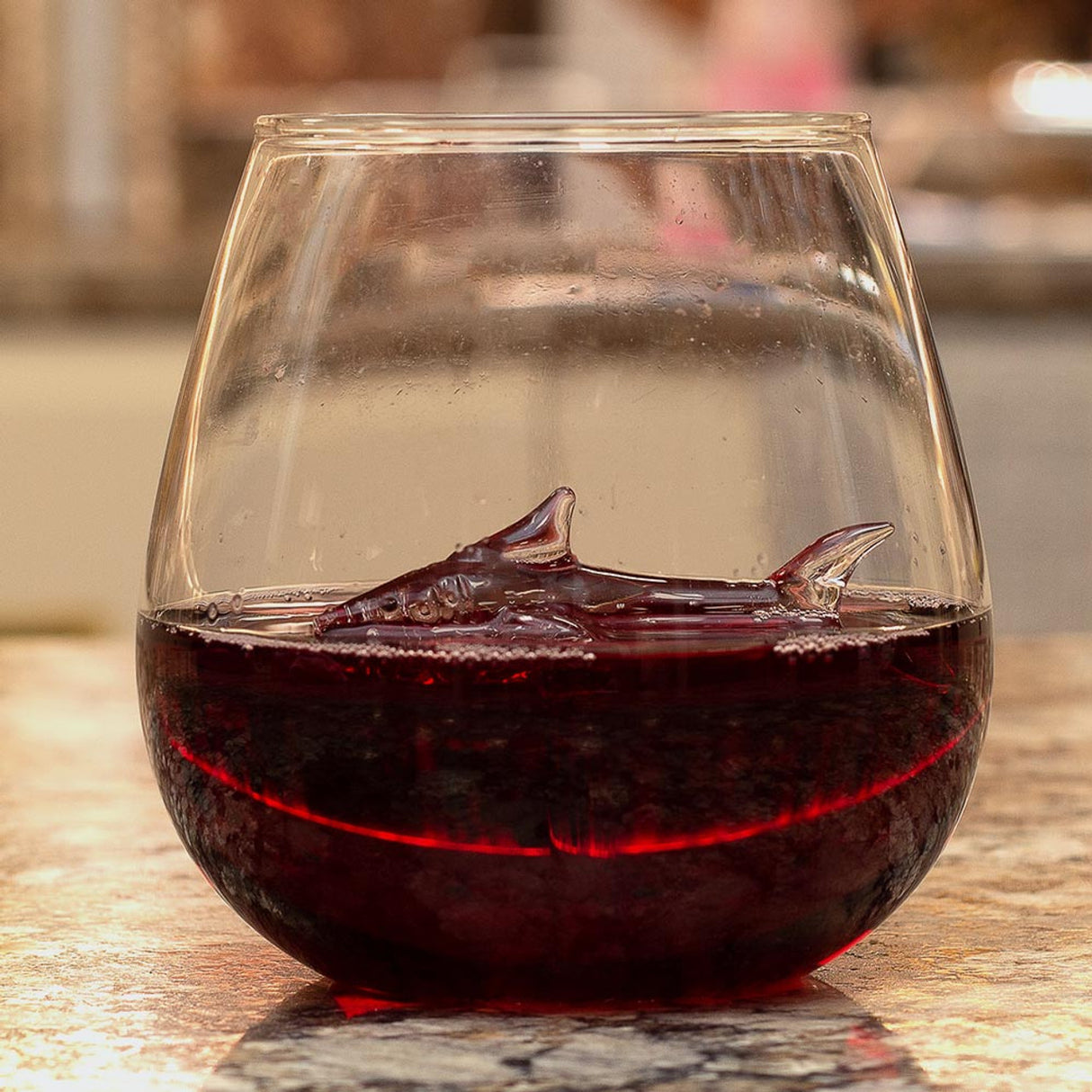 Jeray Bar Bespoke Shark In A Glass Tumbler, 550ml
