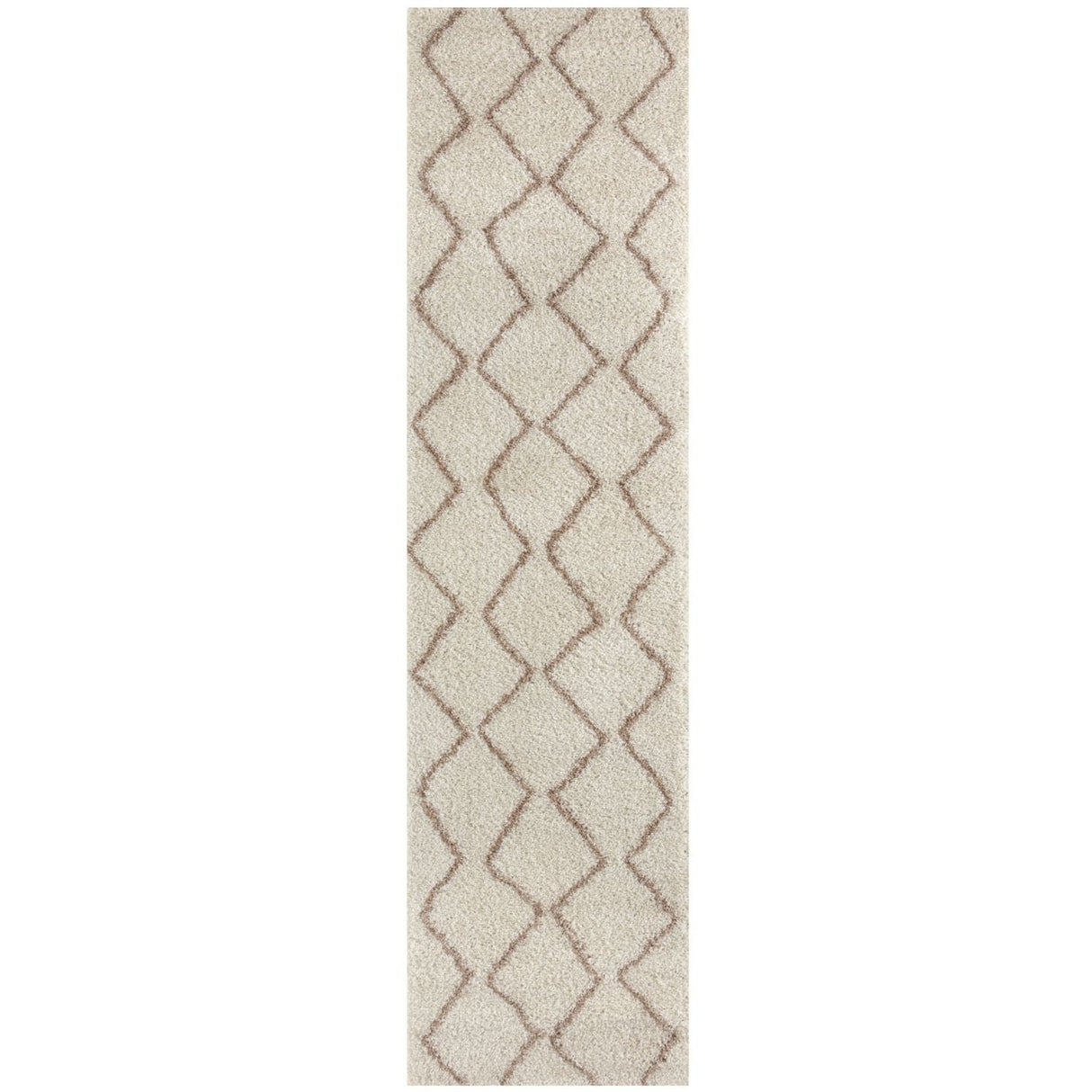 Moroccan Ivory Beige Shaggy Rug | 830