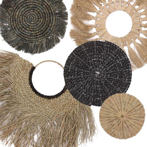 HatiNest of Six Natural Wall Art Bintang Collection