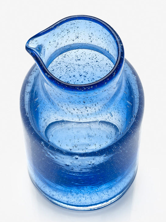 Sur La Table Blue Glass Carafe - 1.4L