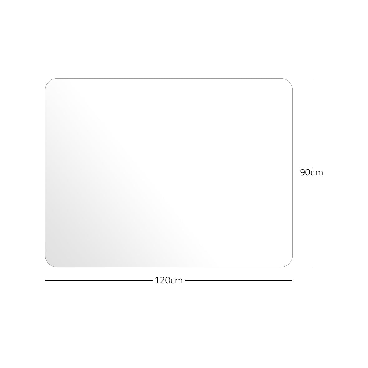 Nicoman Chair Mat for Hard Floors - 90x120cm