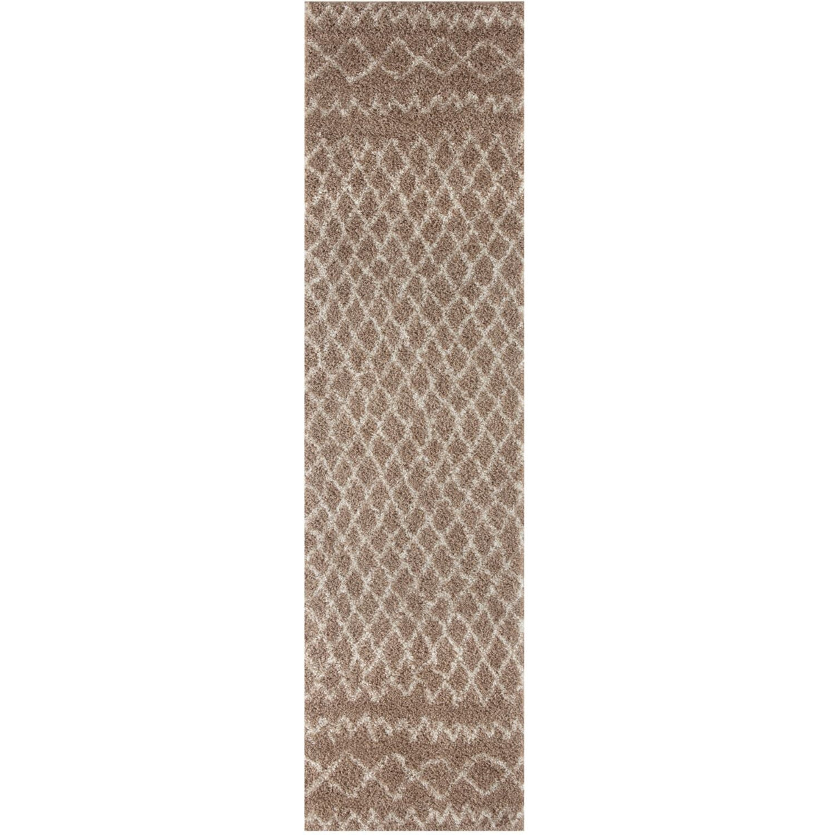 Moroccan Beige Shaggy Rug 920 by The Rugs