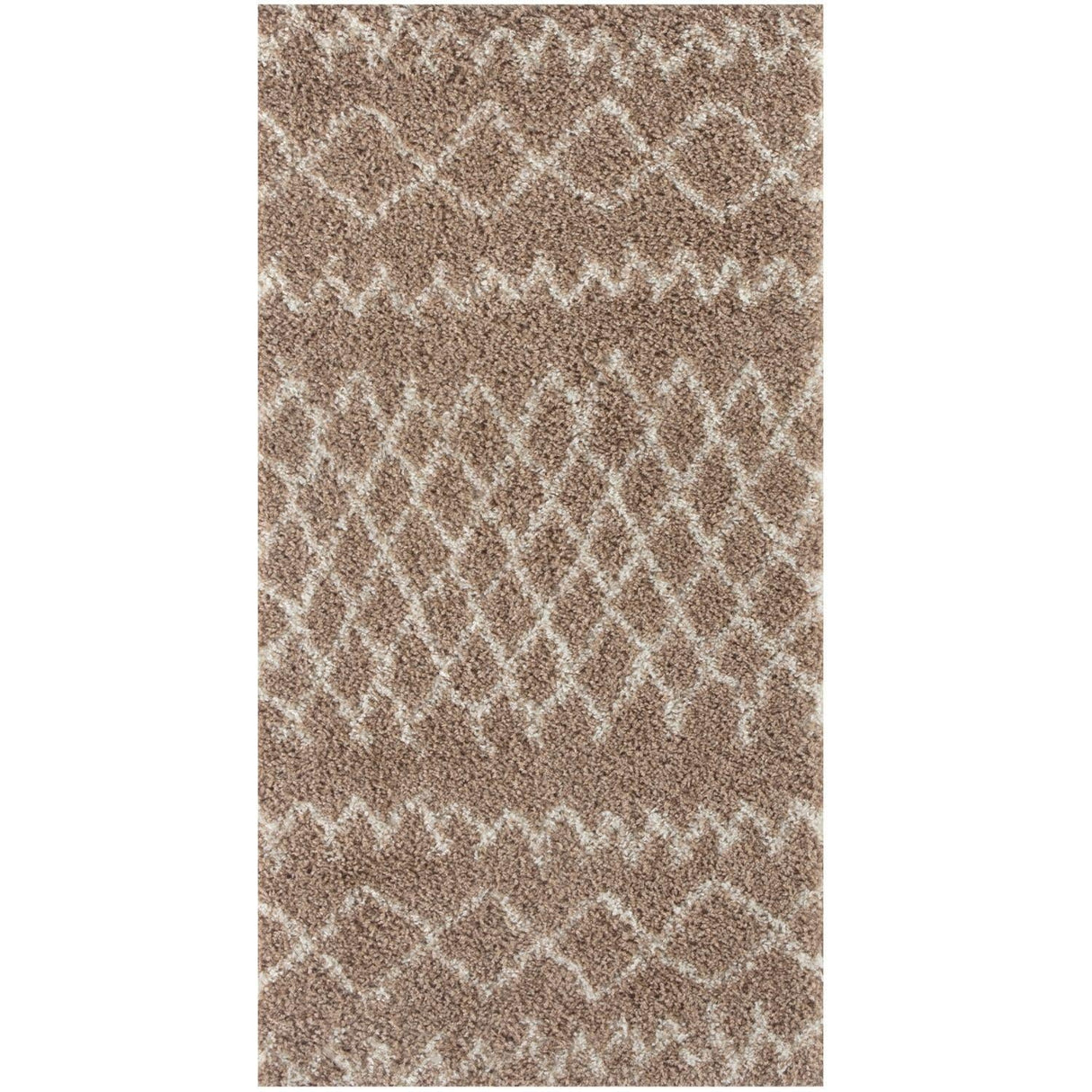 Moroccan Beige Shaggy Rug 920 by The Rugs