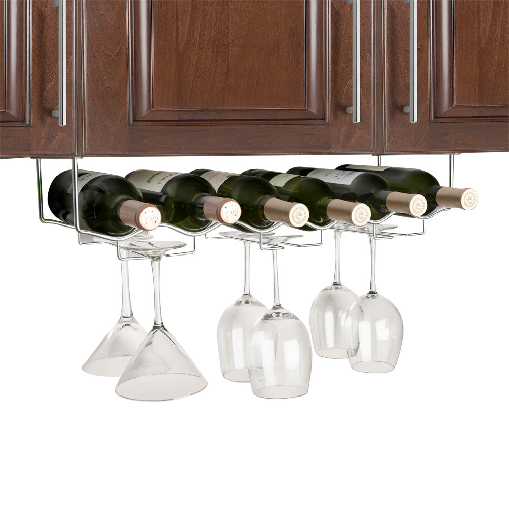Jeray Final Touch Under Cabinet Glass Wine Rack