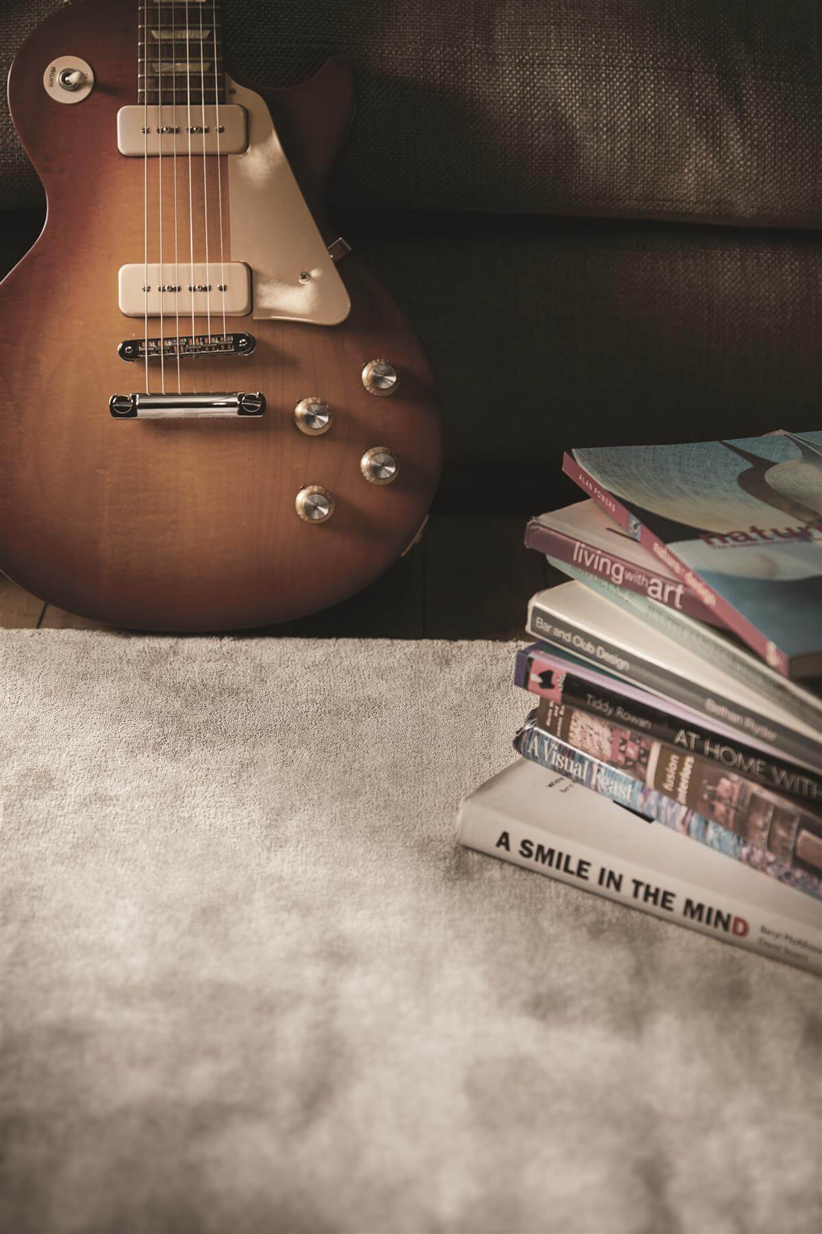 Karma Grey Solid Luxury Viscose Rug by The Rugs