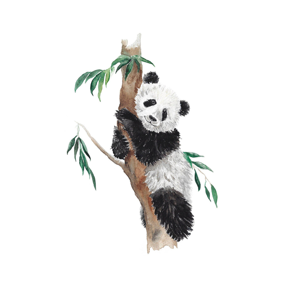 Panda Bear Hand Painted Greetings Card | Katie Hipwell Design
