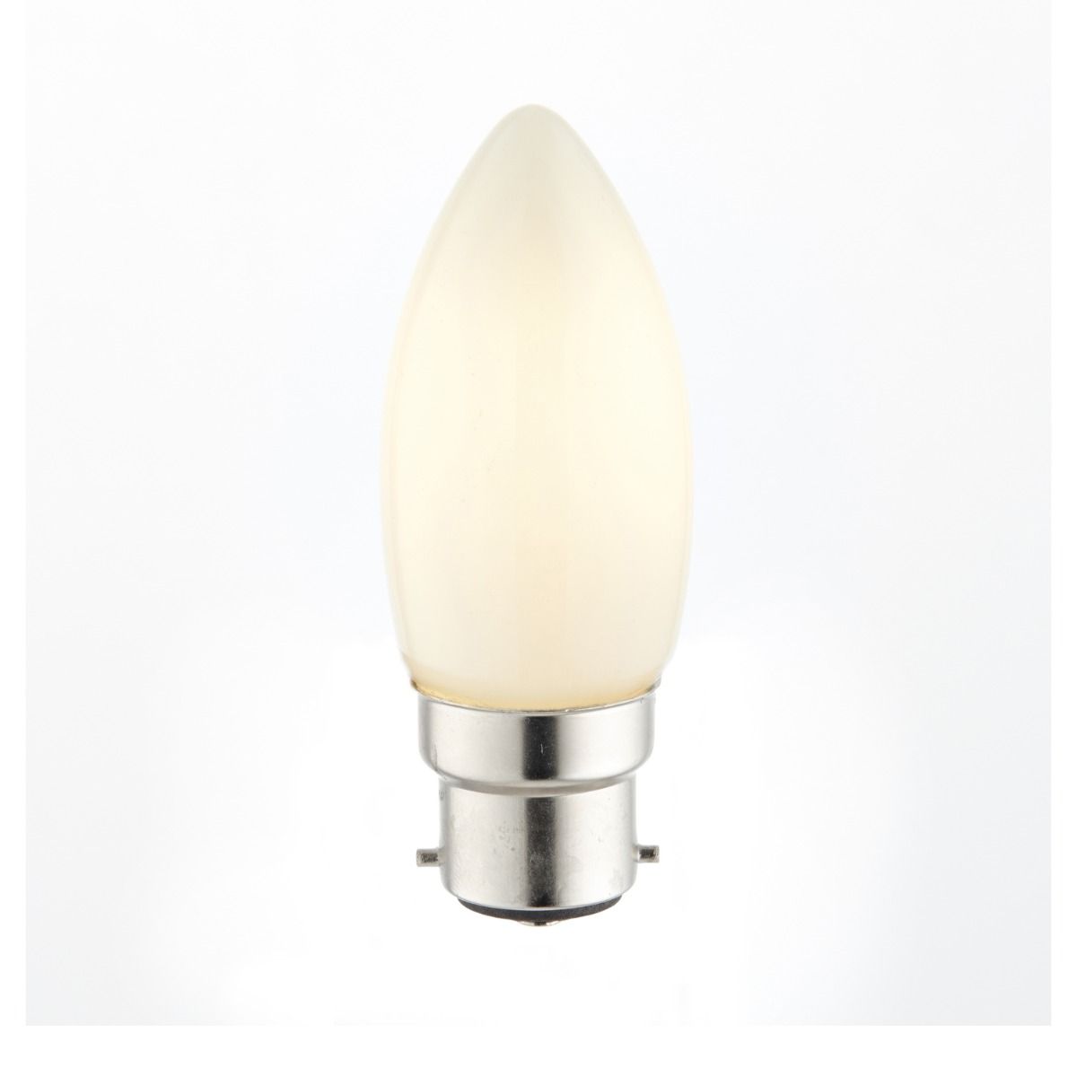 Pagazzi B22 BC 4W LED Candle Coated Cool White Dimmable Bulb