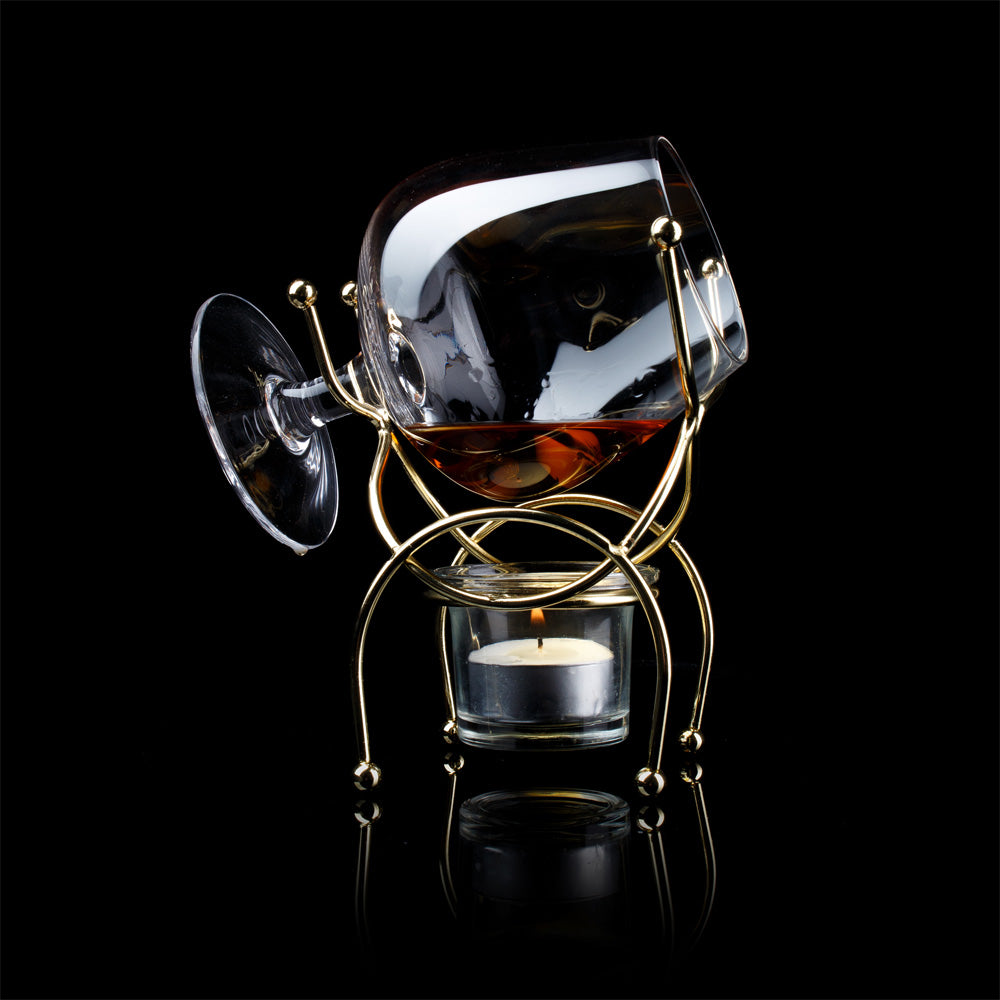 Jeray Bar Orignale Brandy Warmer Set Deluxe Gold, 300ml