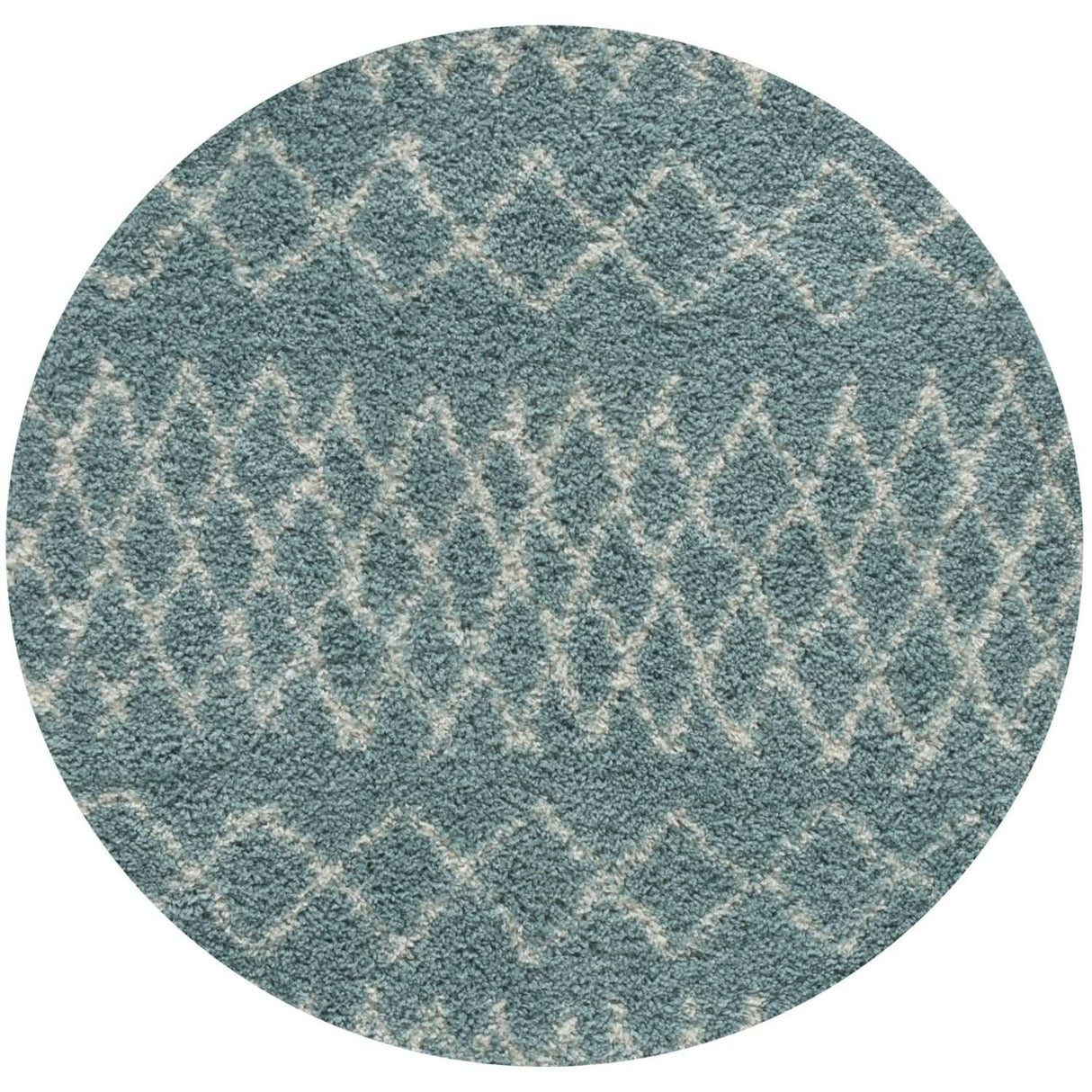 Moroccan Duck Egg Blue Shaggy Rug 950 by The Rugs