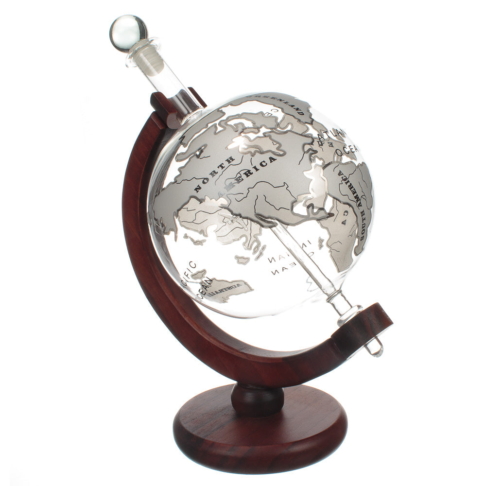 Jeray Bar Originale Silver Plane Globe Decanter, 750ml