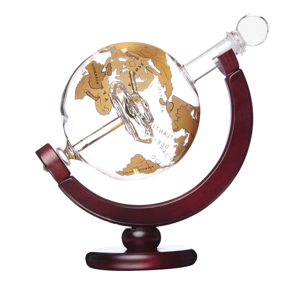 Jeray Bar Originale Gold Globe Tank Decanter, 750ml