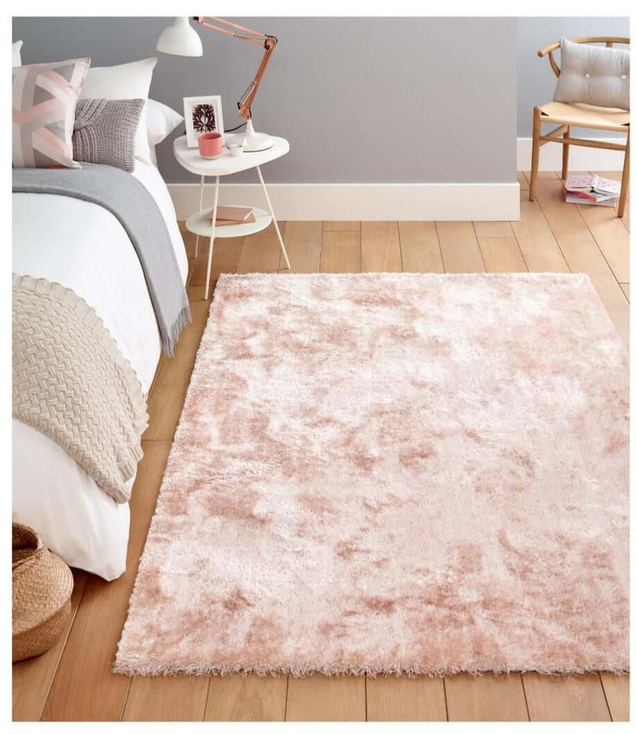 The Rugs Shimmer Pink Supersoft Shaggy Rug ODS33
