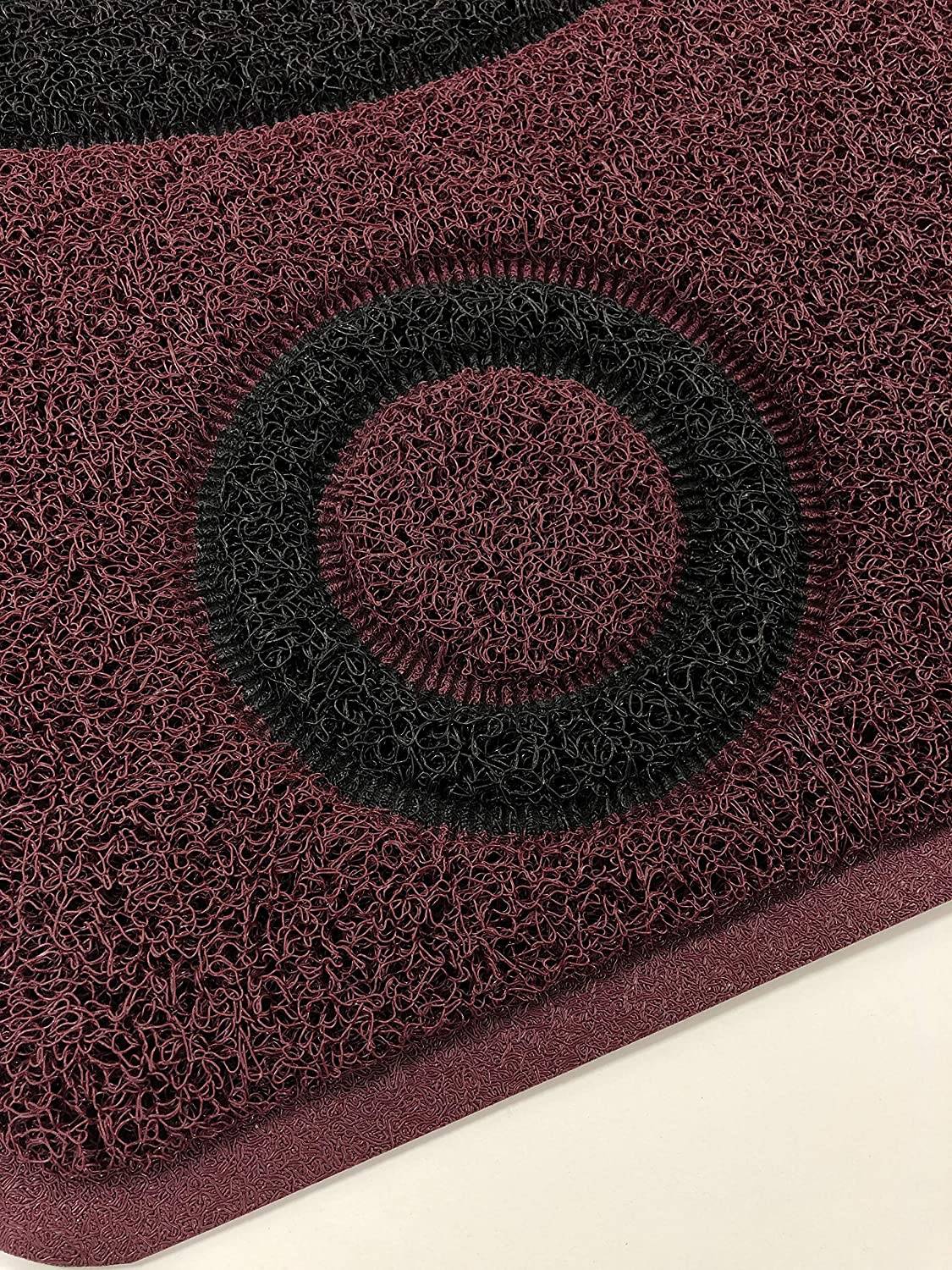 Nicoman Geo Circle Spaghetti Doormat 90x60cm - Purple