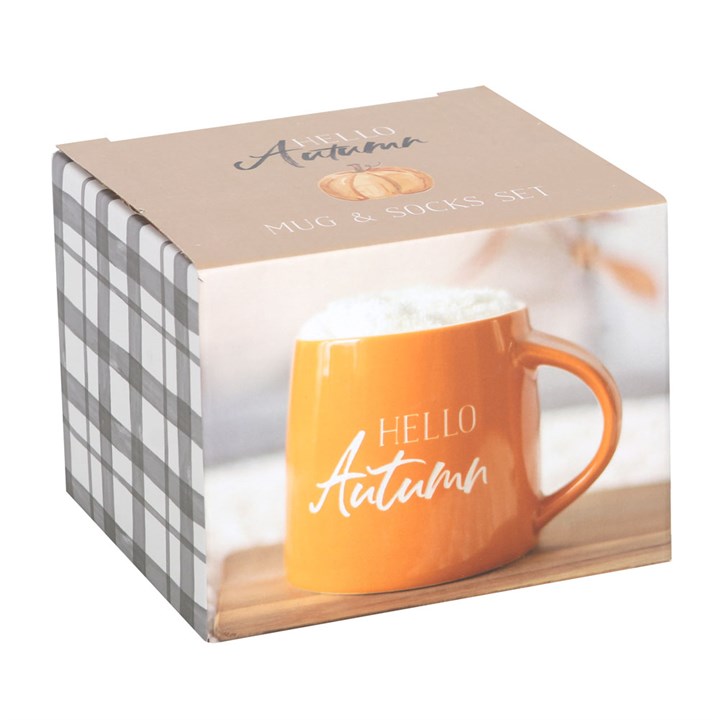 Blush & Bale Hello Autumn Mug and Sock Set