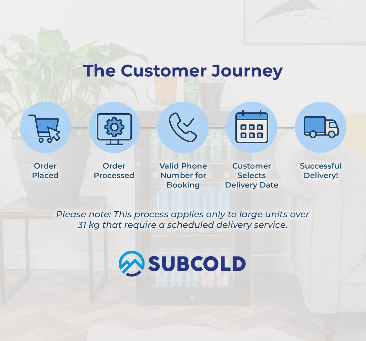 Subcold Ace100 LED Touch Control Beer Fridge - 95L
