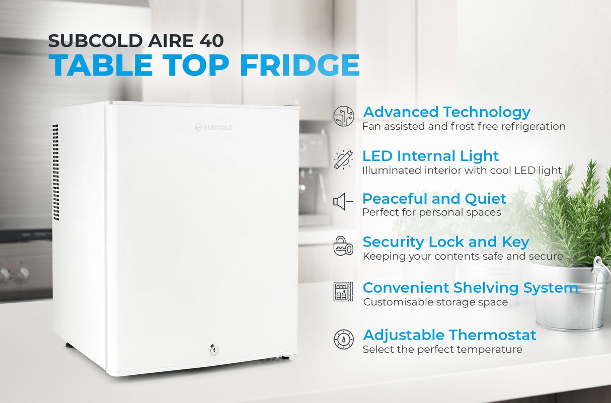 Subcold Aire40 LED Mini Fridge - 40L