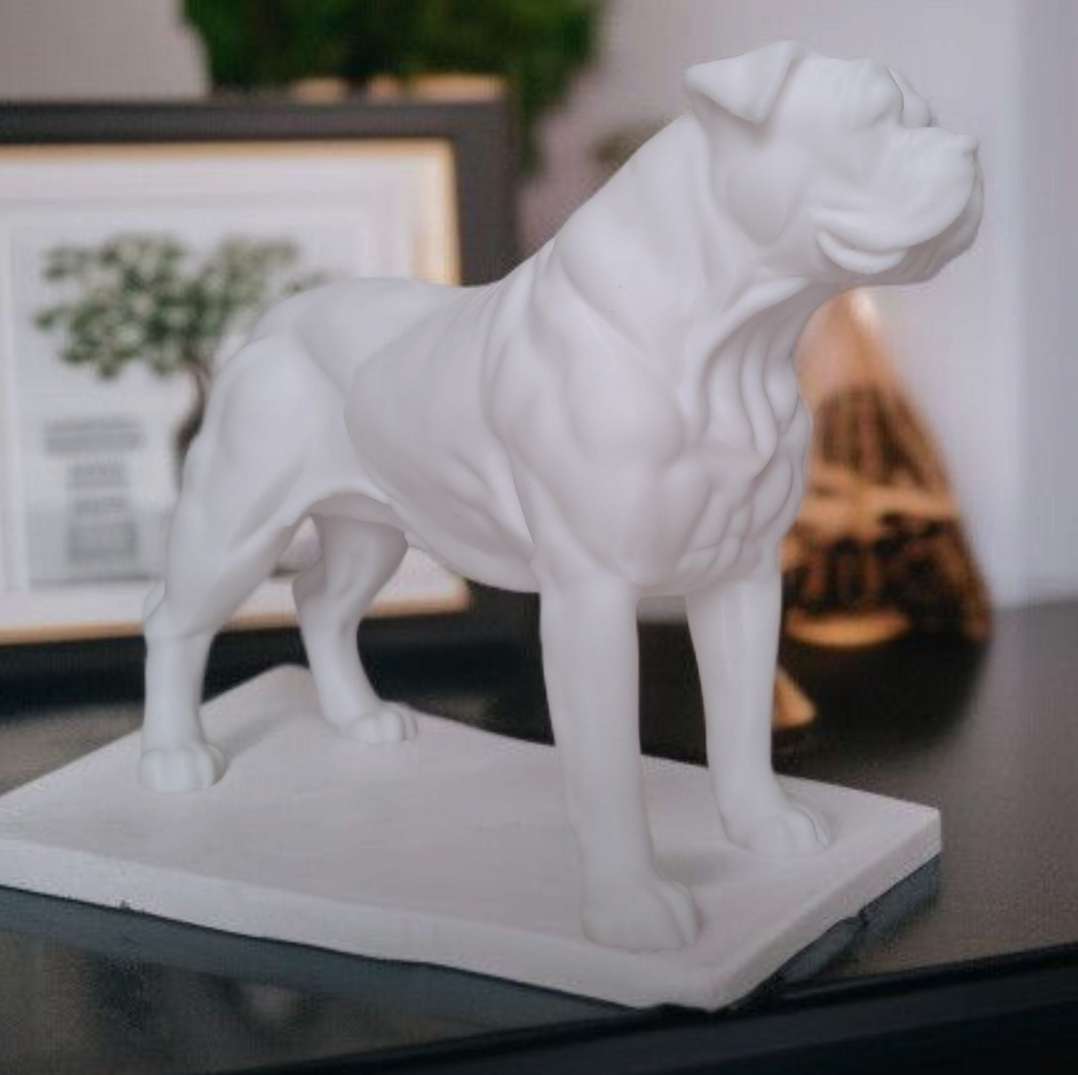 Filamora Studios Realistic American Bulldog Sculpture