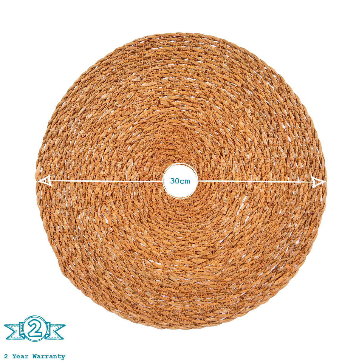 Rinkit Woven Typha Placemats & Coasters Set - 12pc