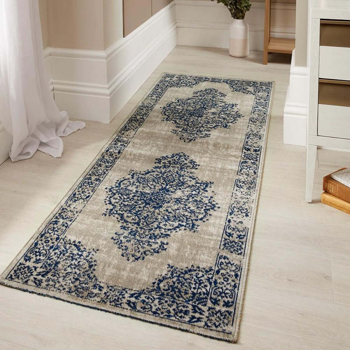 The Rugs Saville Grey/Blue Vintage Rug