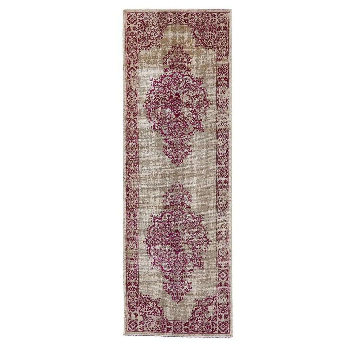 The Rugs Saville Grey Raspberry Vintage Rug