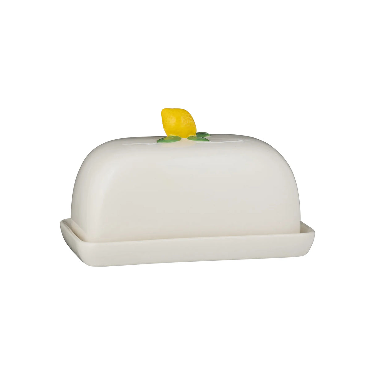 Price & Kensington Amalfi Ceramic Butter Dish With Lemon Handle