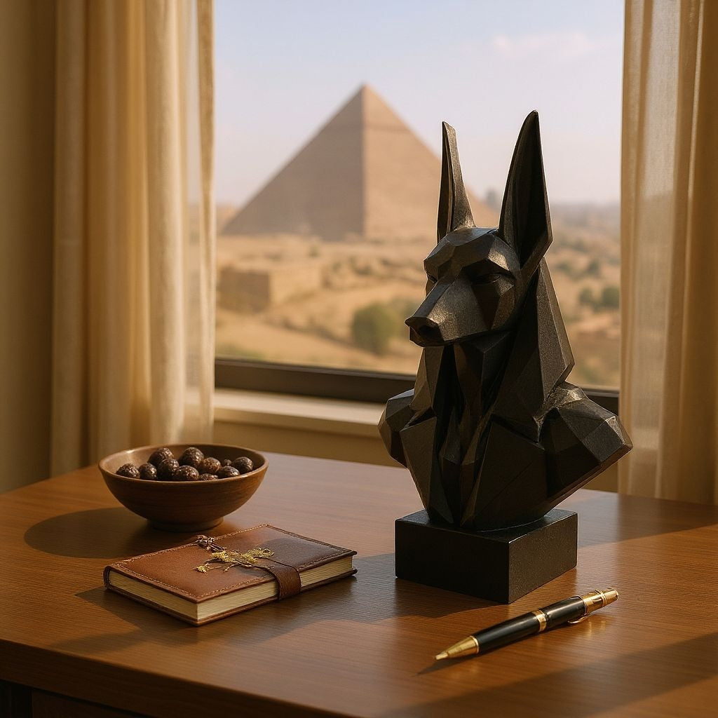 Filamora Studios Anubis Jackal Bust Sculpture