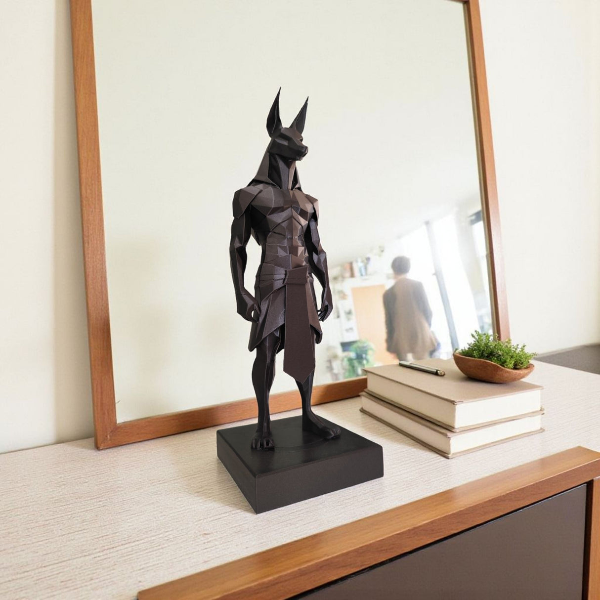 Filamora Studios Low Poly Anubis Statue