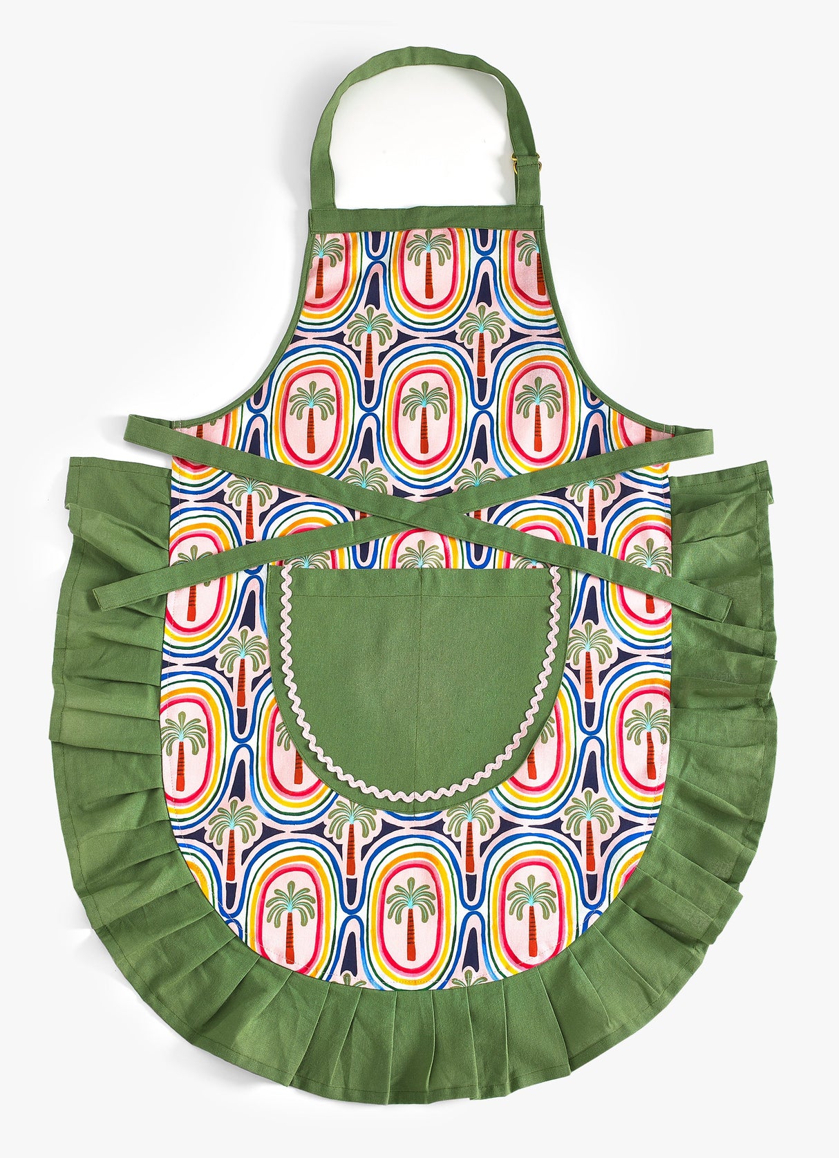 Eleanor Bowmer Palm Tree Apron - 100% cotton