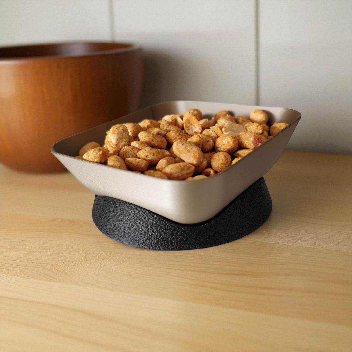 Filamora Studios 3D Printed Tilted Snack Bowl