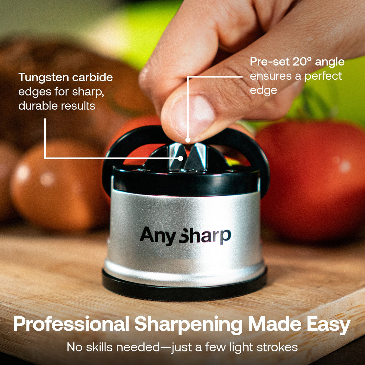 AnySharp Mini Scissors & Classic Knife Sharpener Kitchen Bundle Set