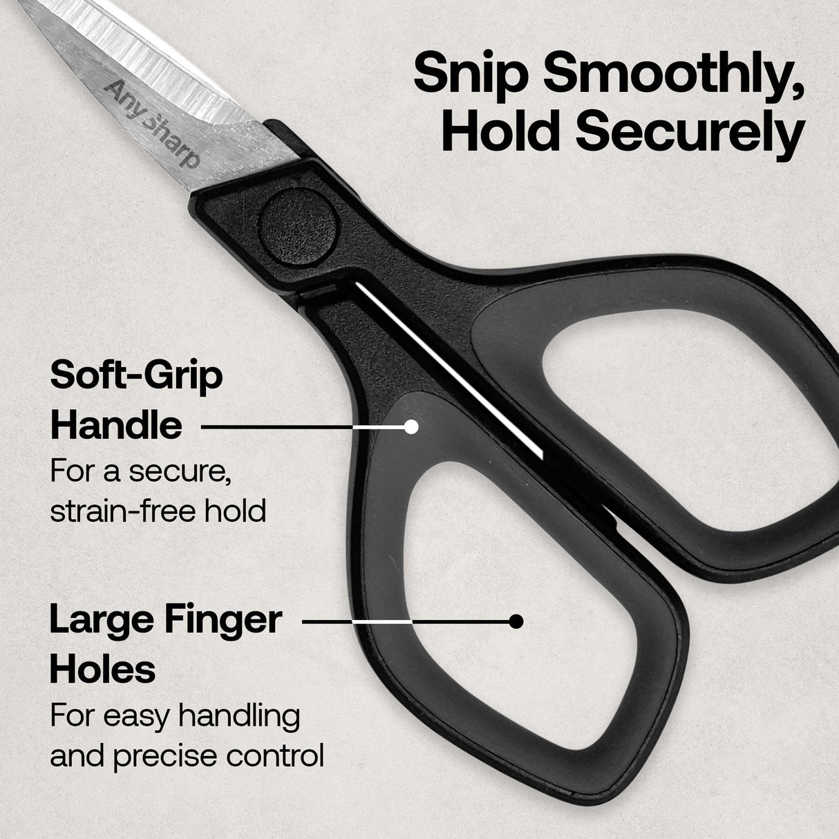 AnySharp Mini Scissors & Classic Knife Sharpener Kitchen Bundle Set