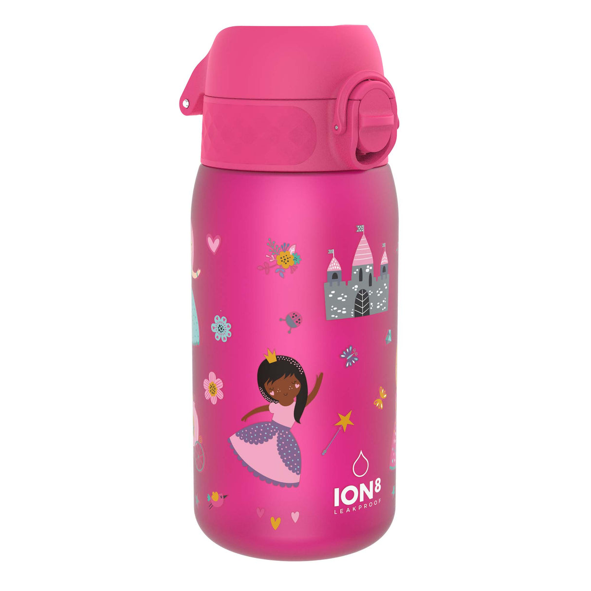 ION8 Leak Proof Kids Water Bottle, Recyclon, Princess, 350ml (12oz)