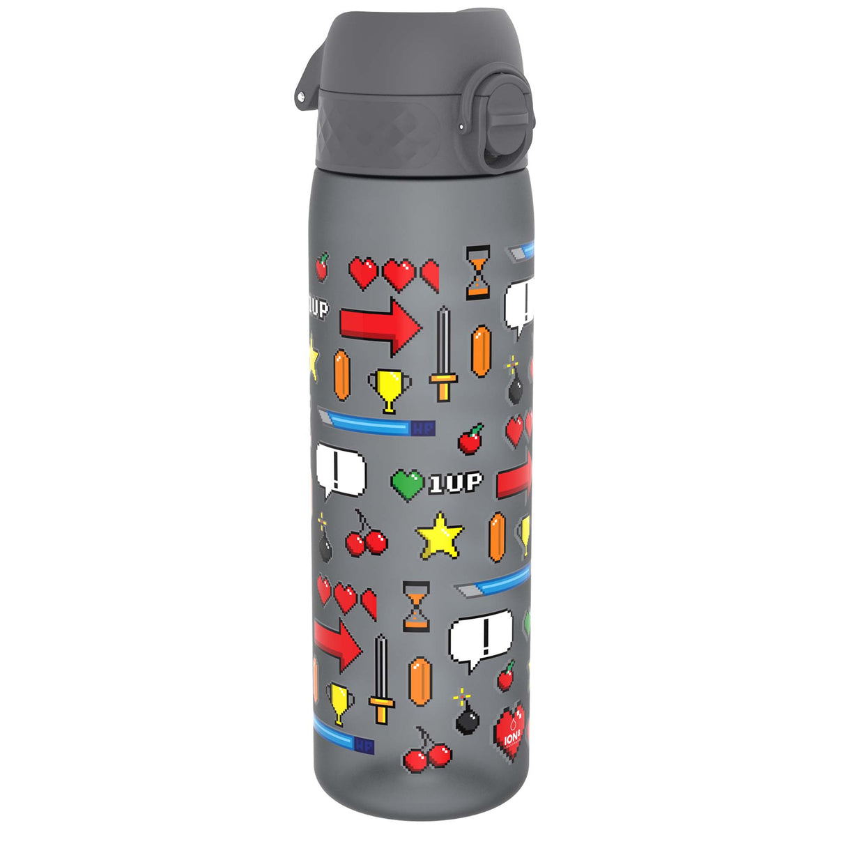 ION8 Leak Proof Slim Water Bottle, Recyclon, Gamer, 500ml (18oz)
