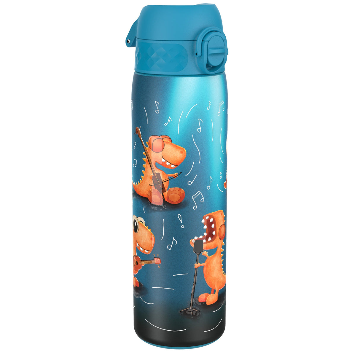 ION8 Leak Proof Slim Water Bottle, Stainless Steel, Dino Band, 600ml (20oz)