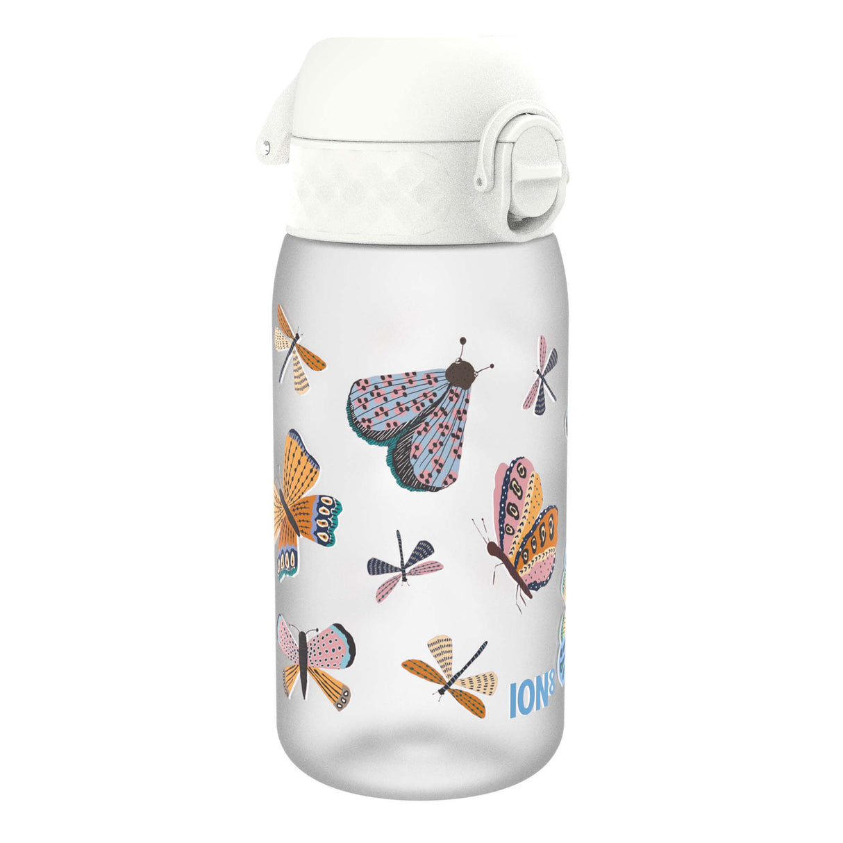 ION8 Leak Proof Kids Water Bottle, Recyclon, Butterflies, 350ml (12oz)