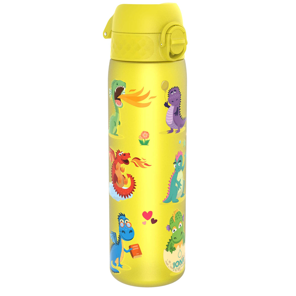 ION8 Leak Proof Slim Water Bottle, Recyclon, Dragons, 500ml (18oz)