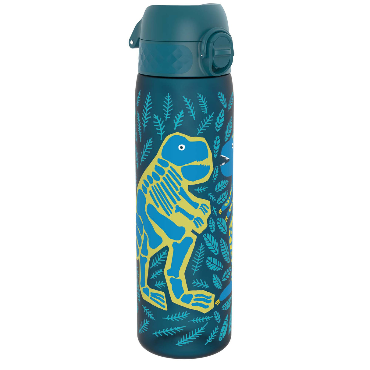 ION8 Leak Proof Slim Water Bottle, Recyclon, Dinosaurs, 500ml (18oz)