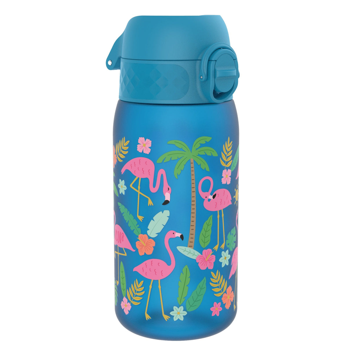 ION8 Leak Proof Kids Water Bottle, Recyclon, Flamingos, 350ml (12oz)