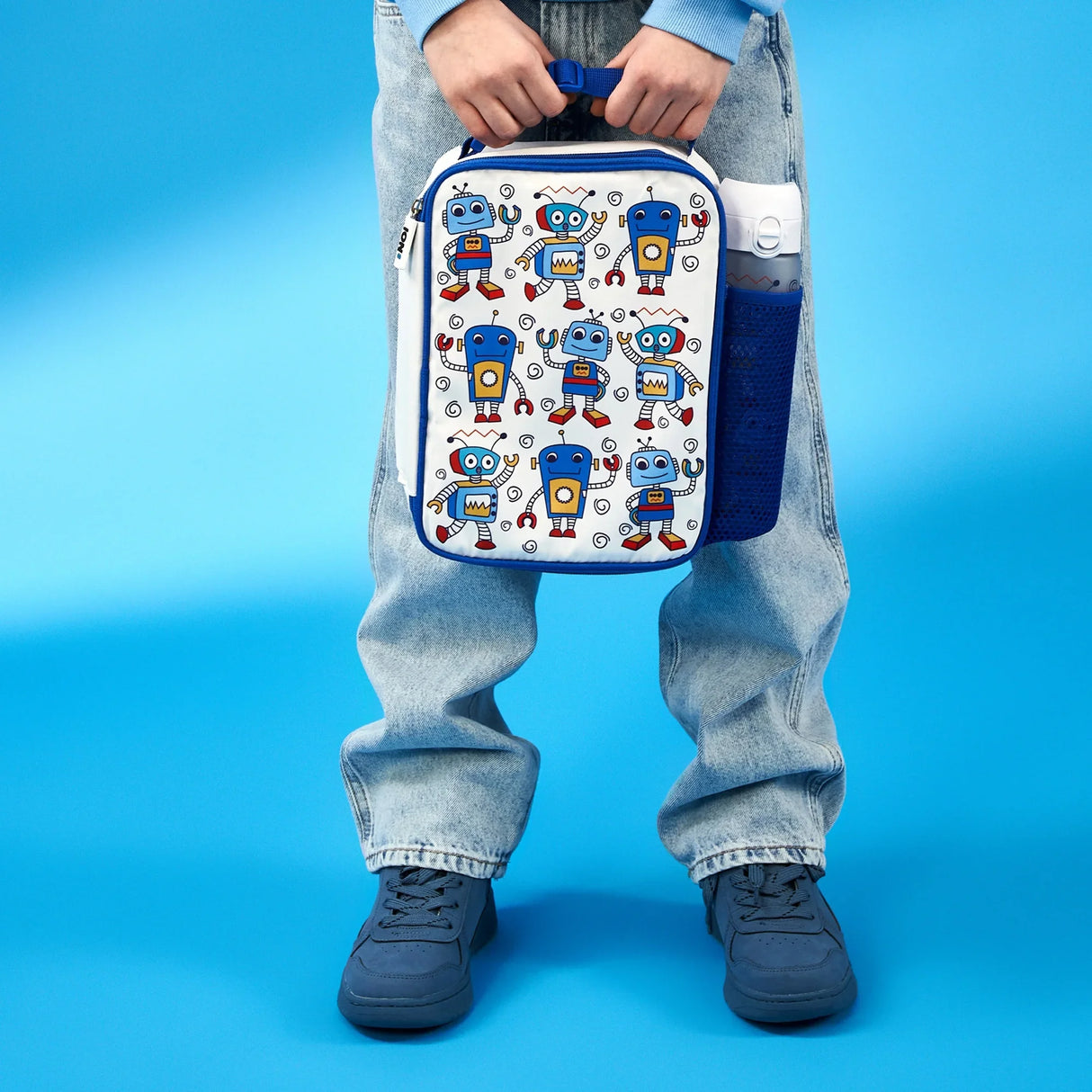 ION8 Kids Lunch Bag, Insulated, Robots, Medium