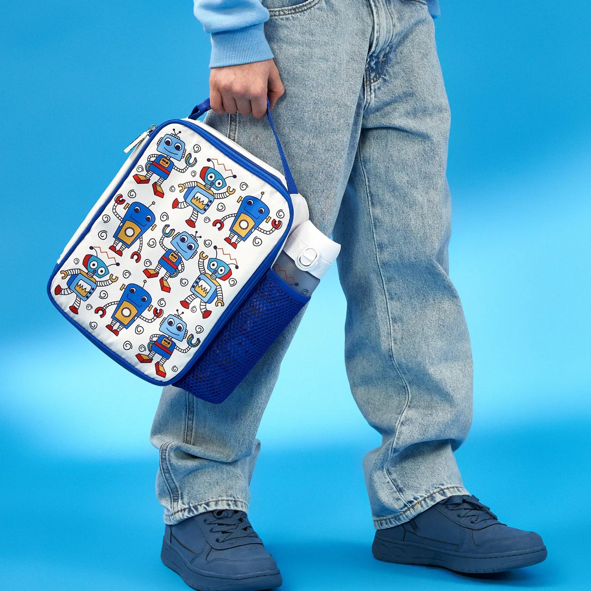 ION8 Kids Lunch Bag, Insulated, Robots, Medium