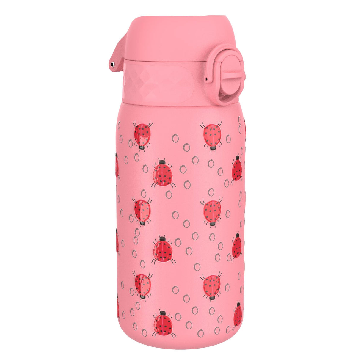 ION8 Leak Proof Kids Water Bottle, Stainless Steel, Ladybugs, 400ml (13oz)