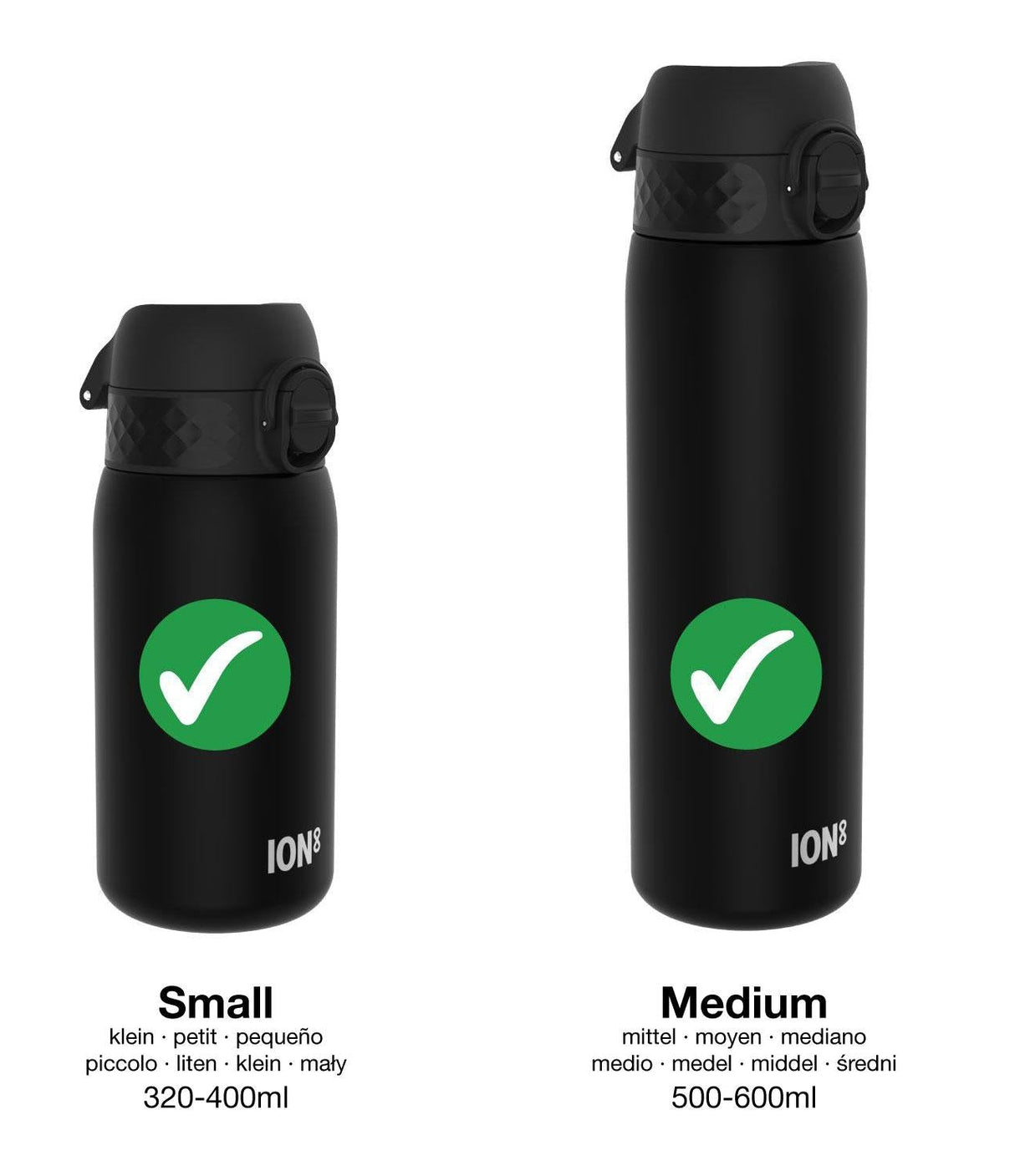ION8 Leak Proof Water Bottle Accessory, Replacement Lid, Pink, Small / Medium