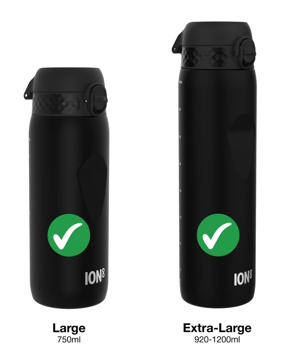 ION8 Leak Proof Water Bottle Replacement Lid, Grey, Large