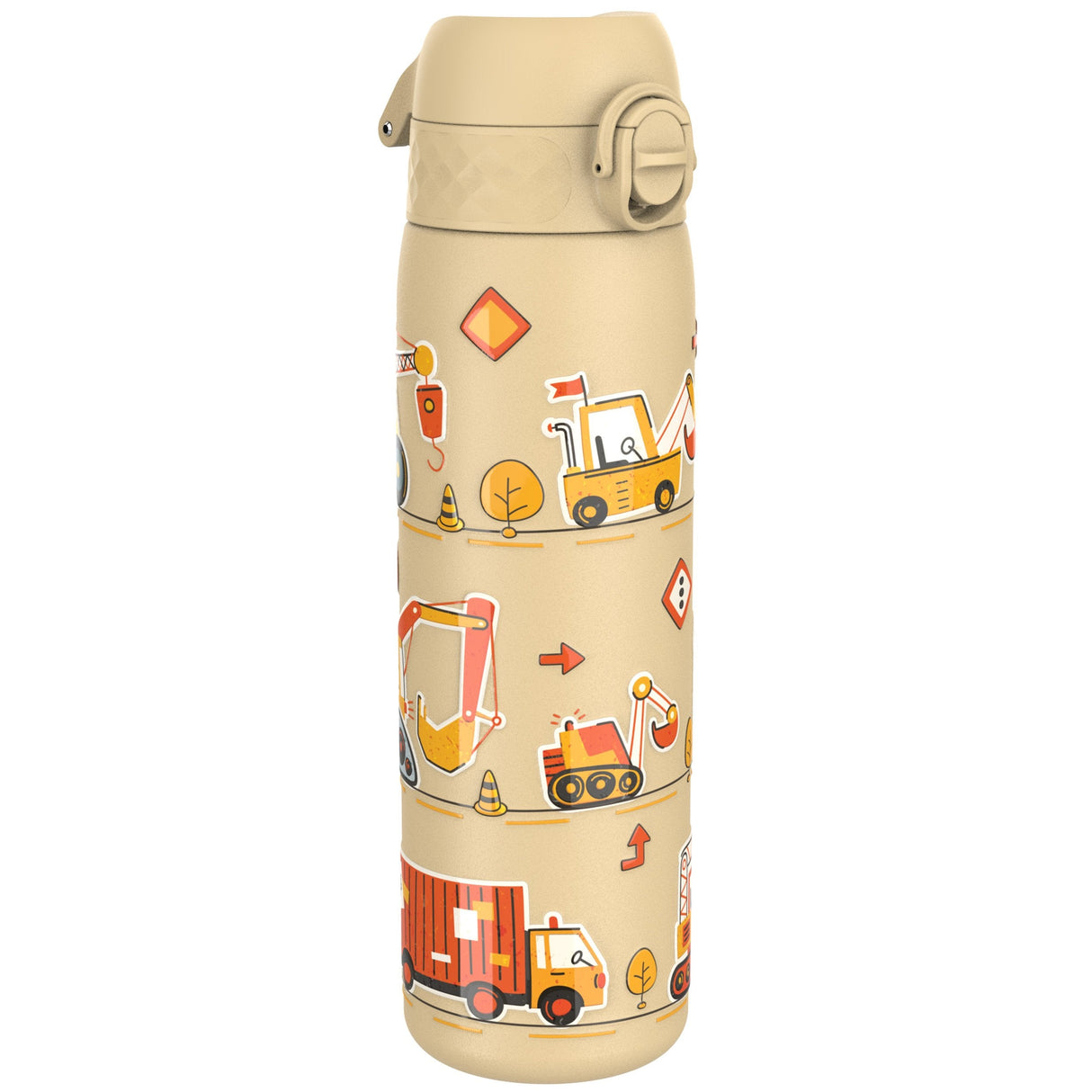 ION8 Leak Proof Slim Water Bottle, Stainless Steel, Diggers, 600ml (20oz)
