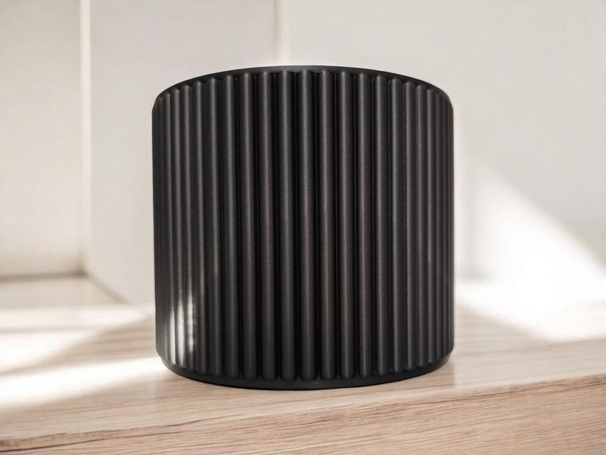 Filamora Studios Modern Ribbed Bathroom Organiser Storage Cup