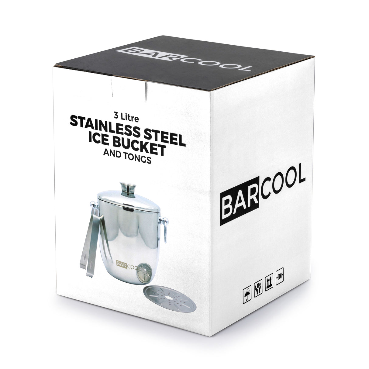 Subcold Barcool 3L Stainless Steel Ice Bucket with Lid & Tongs